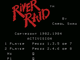River Raid screenshot 2 for MSX